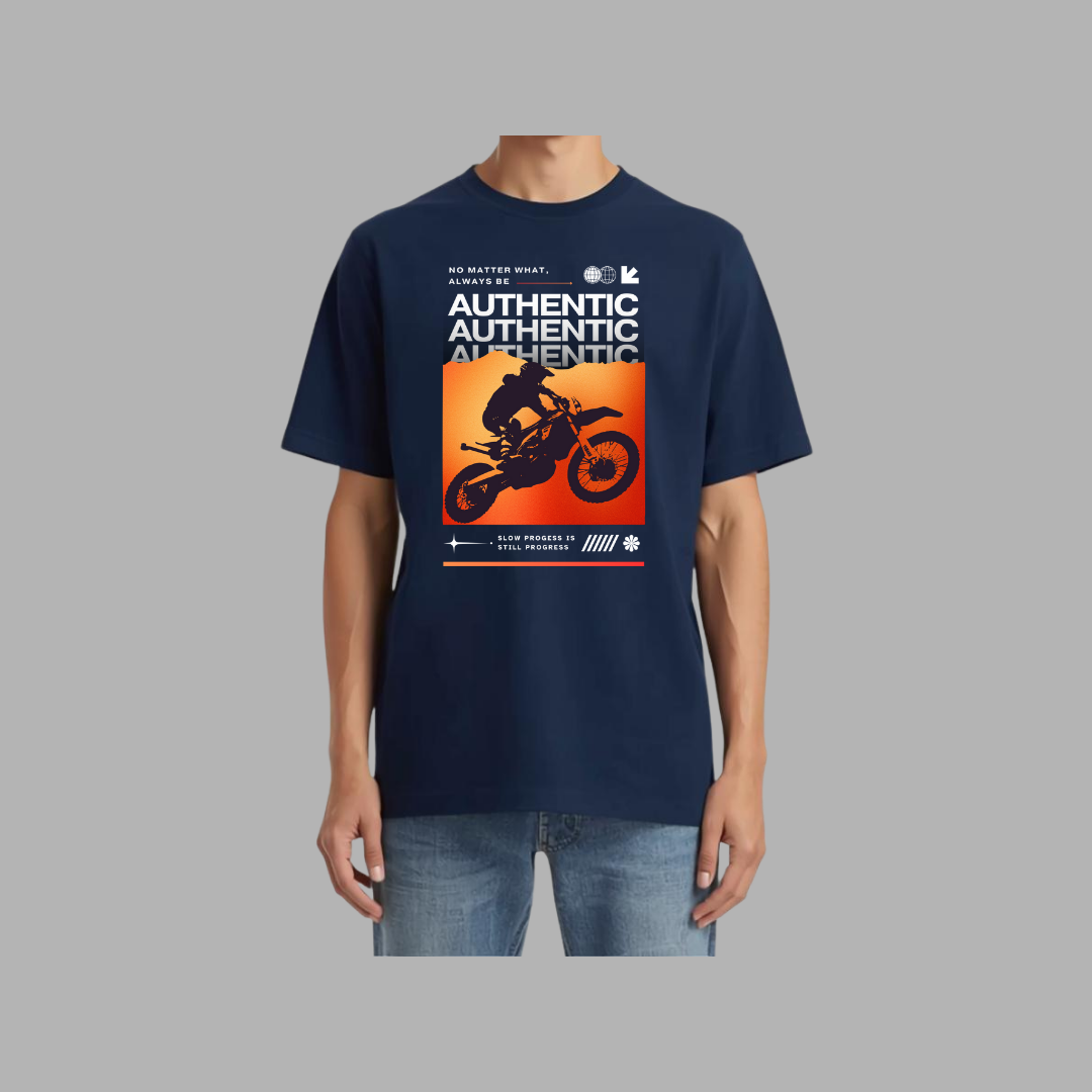 RBR ORIGINALS- Drop Shoulder Biker T-Shirt