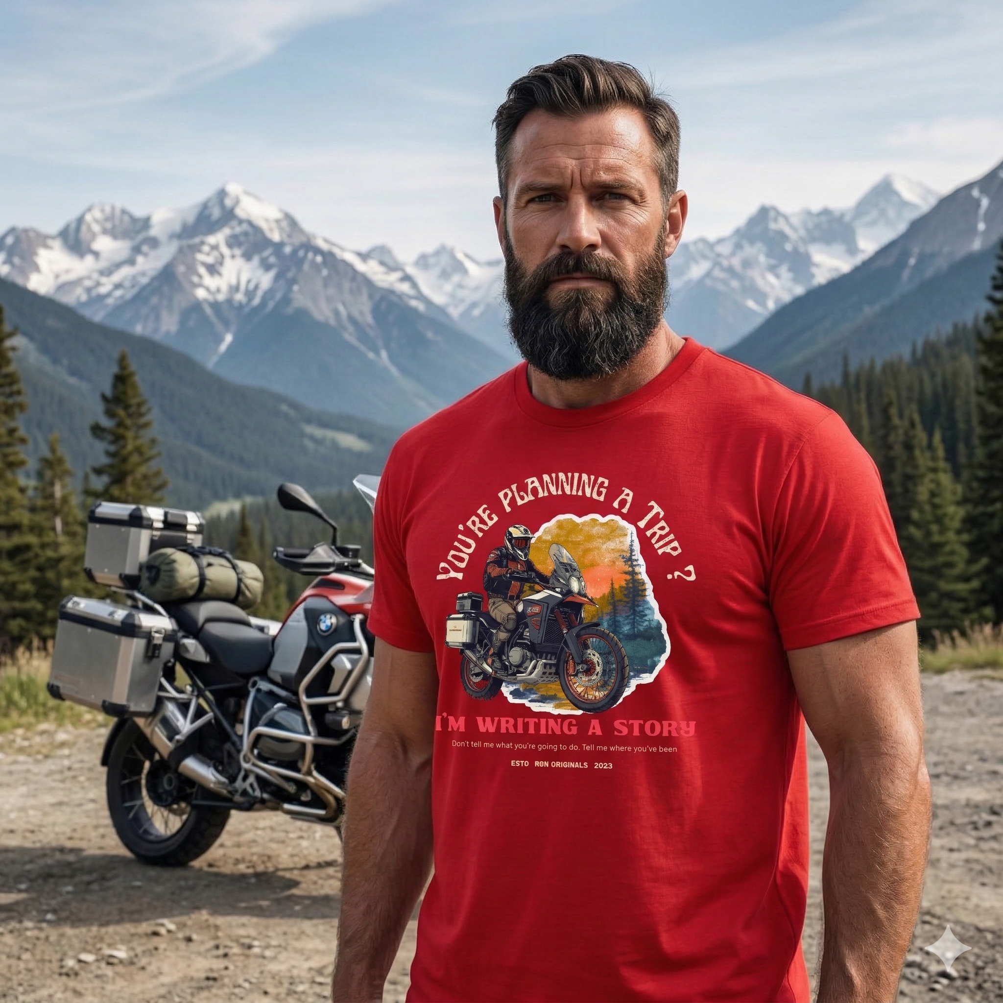 Bike Rider Regular T-shirt for Men Half Sleeve T-Shirt Round Neck