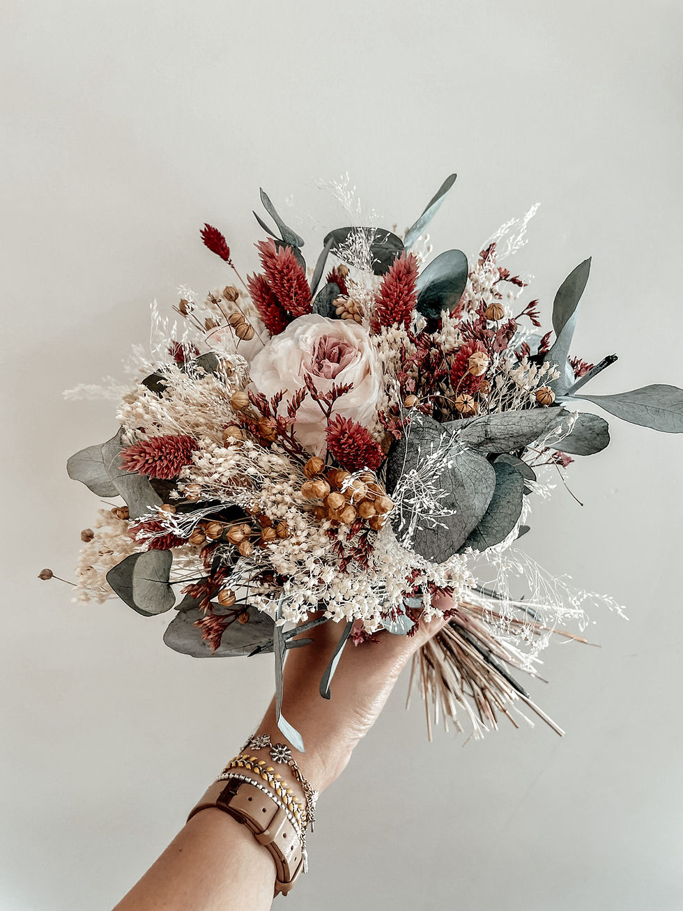 Miniature : Bouquet en fleurs séchées et stabilisées à personnaliser