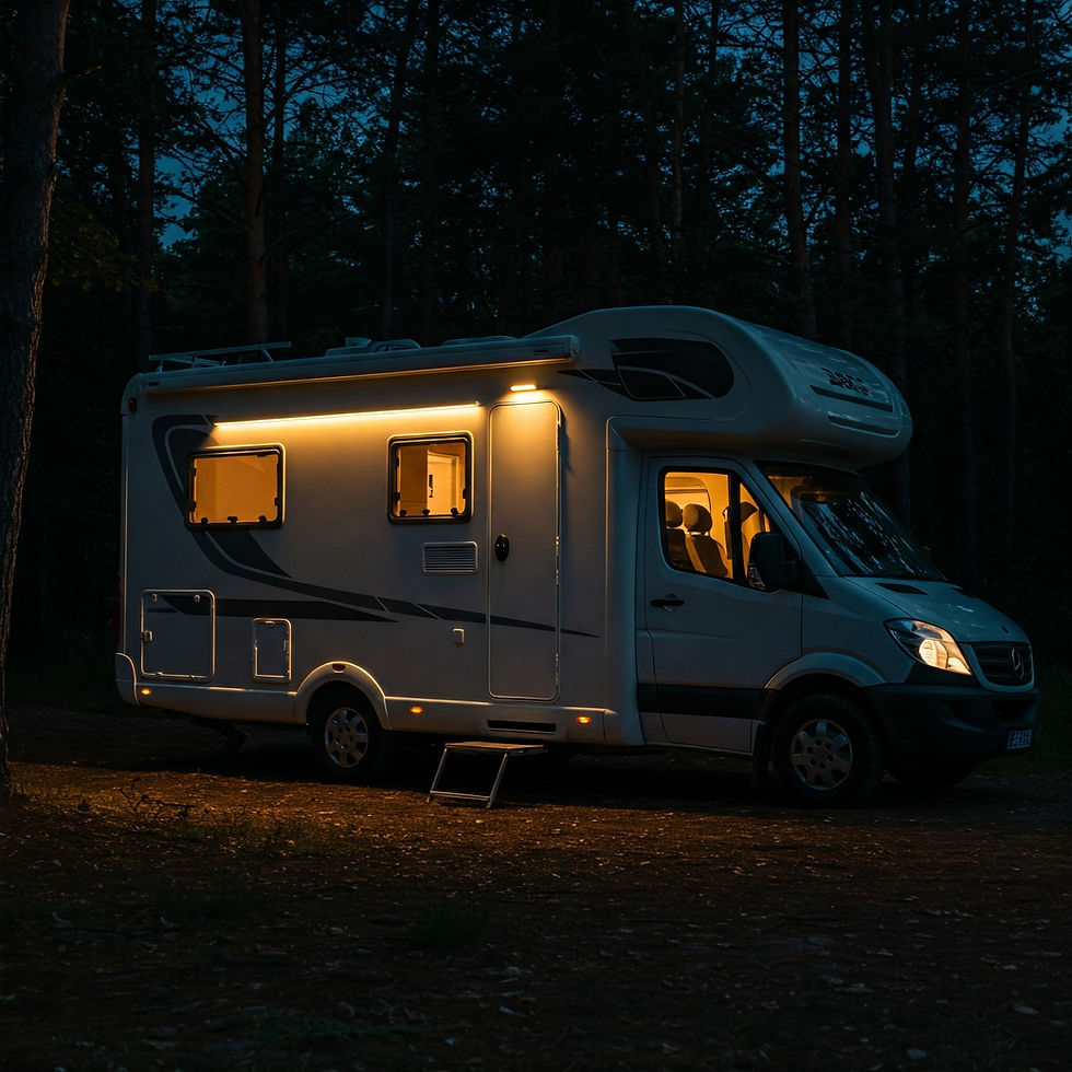 Eclairage extérieur Mobilhome