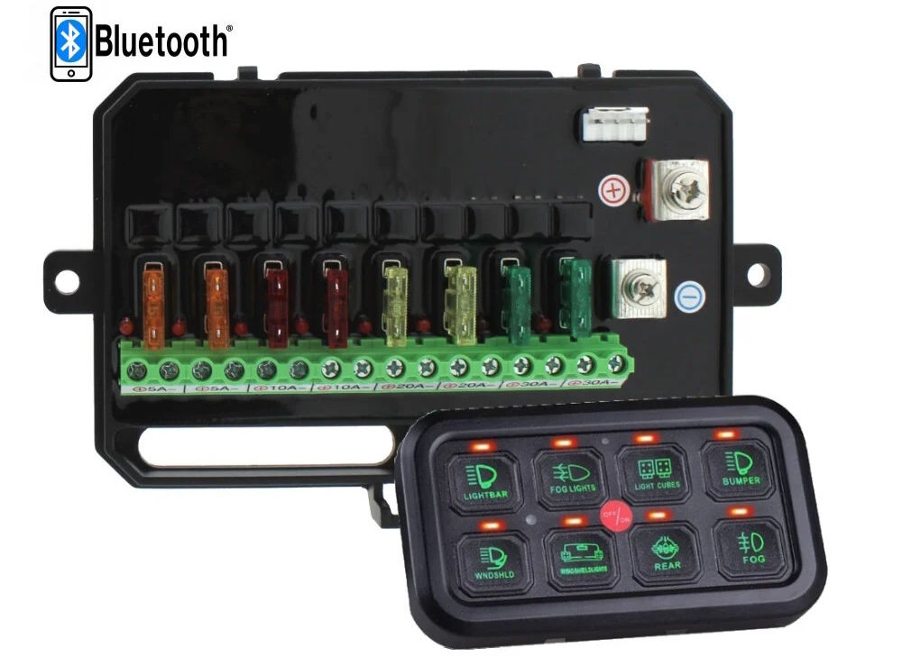 Panneau de commande AM 770 avec bloc d'alimentation 8 boutons bluetooth