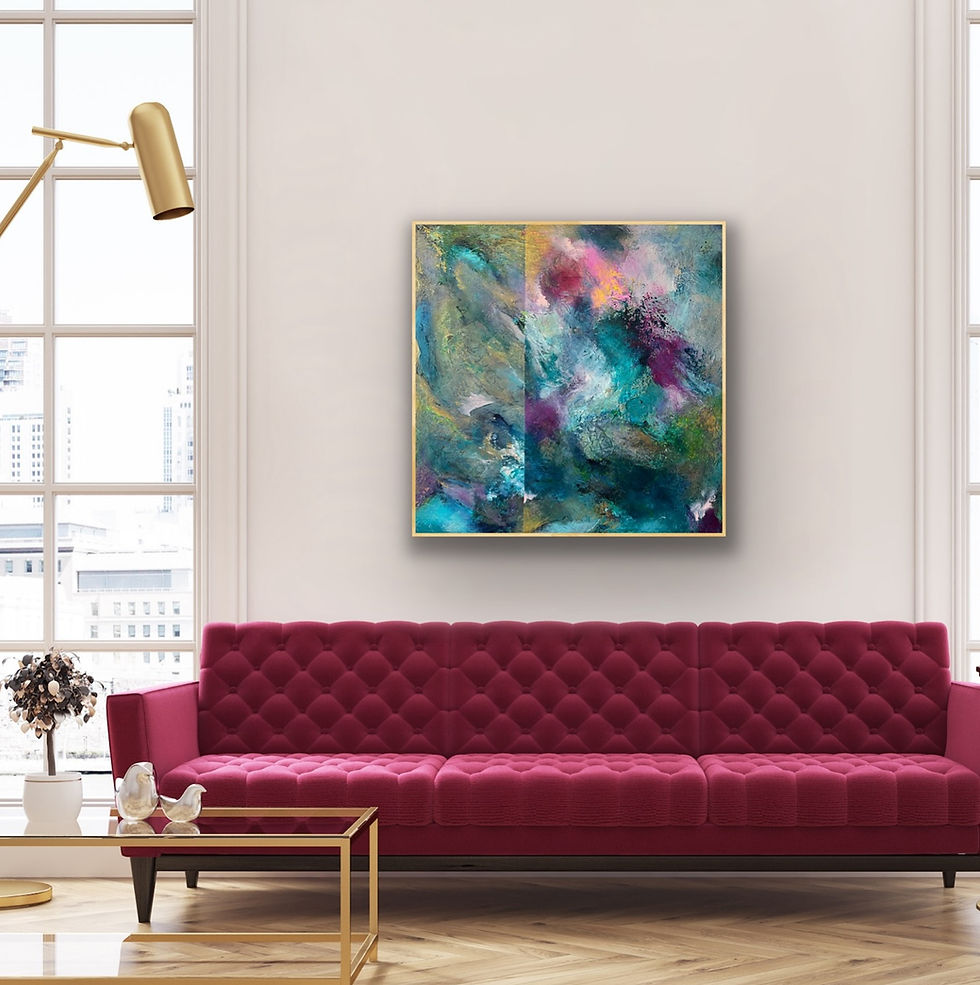 Thumbnail: I Remember It Differently   36 x 36  Gallery Canvas