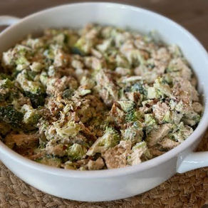 Quick and easy broccoli chicken low carb salad is perfect for lunch or dinner.