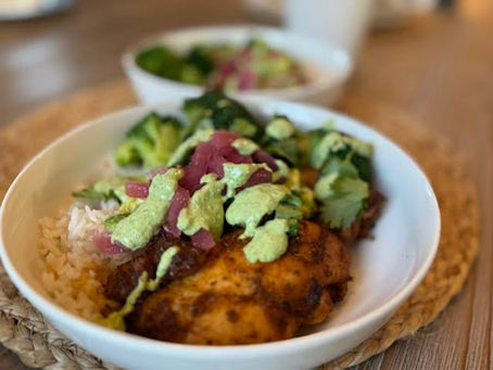 Cilantro lime sheet pan chicken with avocado salsa is full of flavor. You should make it.
