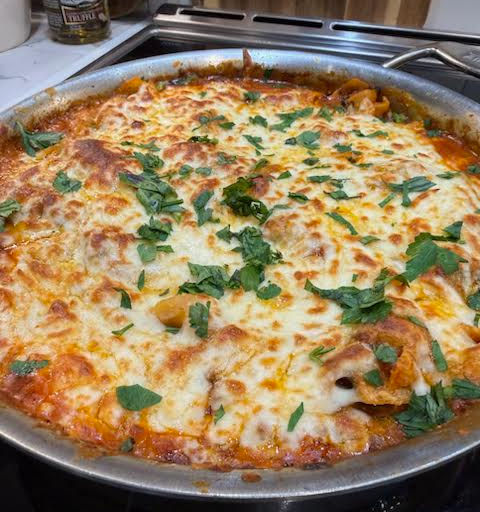 Lazy lasagna = big yum!
