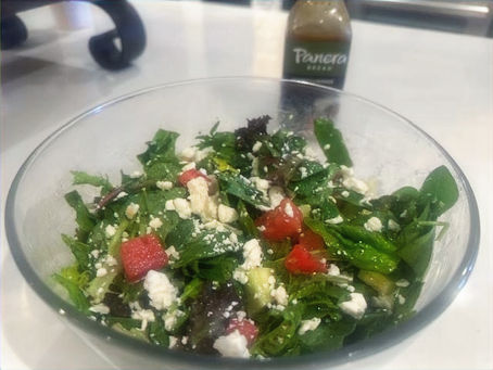 Nothing screams summer more than this watermelon and feta salad.