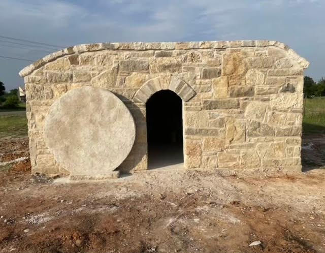 Sand and additional rock will be added to the outside of this structure. Photo/Johnny Dunn