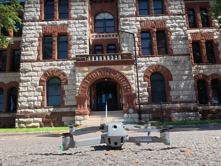 Stephenville man sets out to capture all 254 courthouses across Texas with drone.