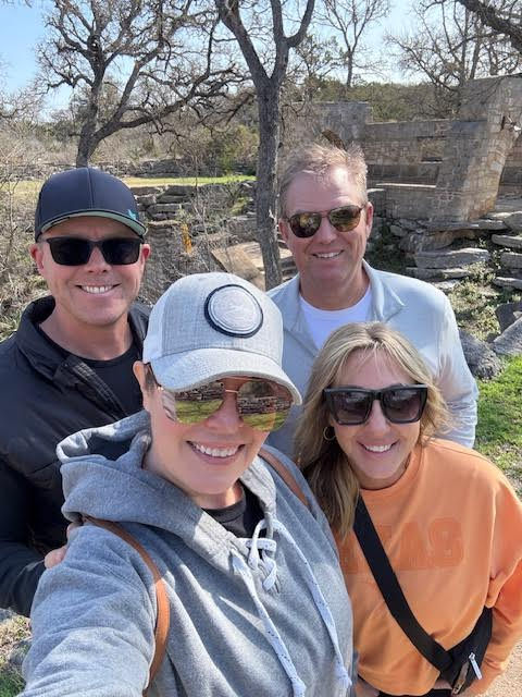 Touring the cave with friends was a blast!