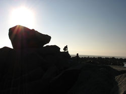 man n beach