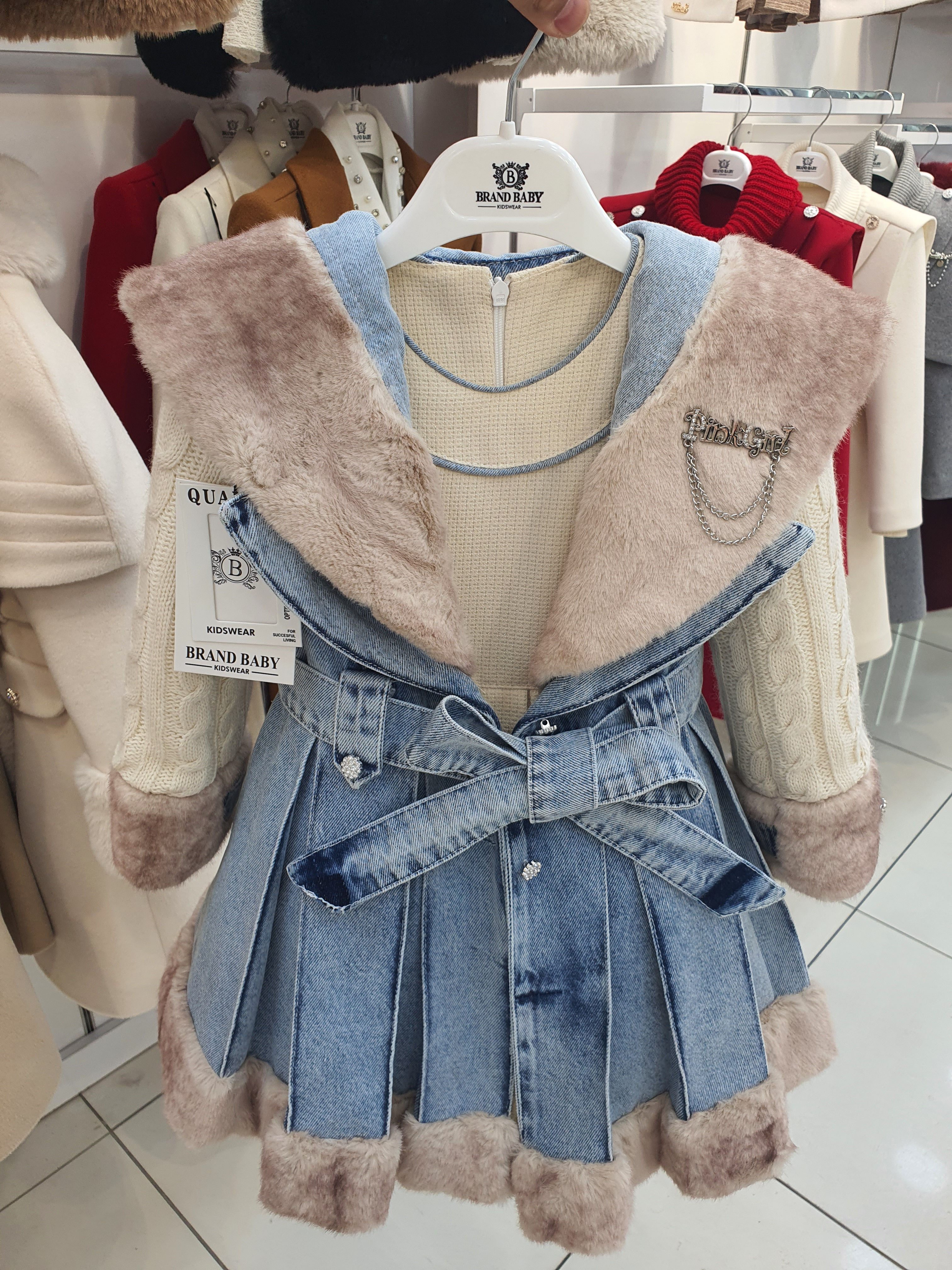 Brand girl set( coat and dress)