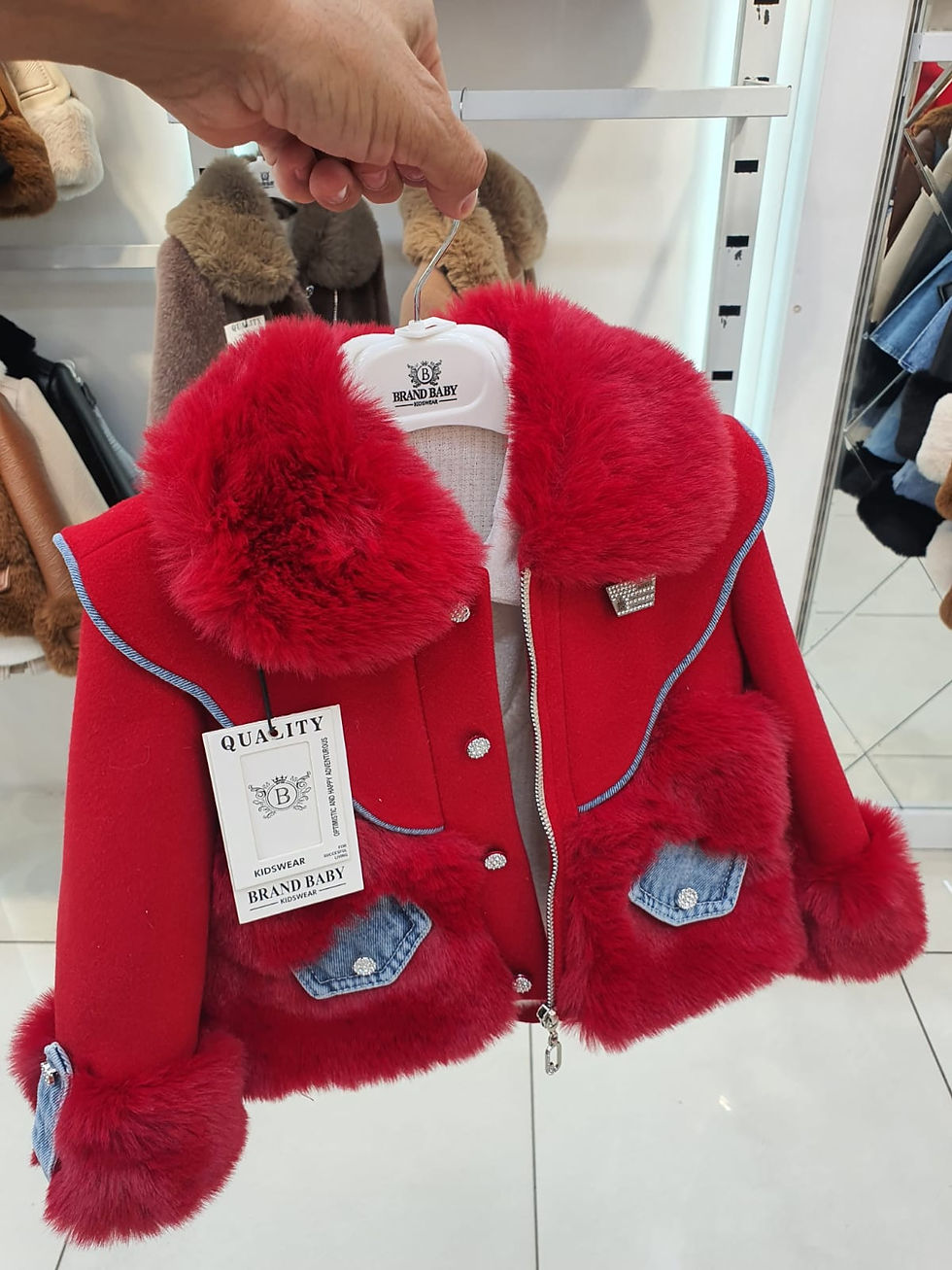 Thumbnail: 609 Brand girl jacket skirt blouse 