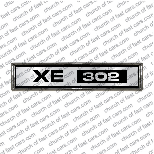 #1361 BADGE TO SUIT FORD XE 302 FALCON CHROME CAR EMBLEM