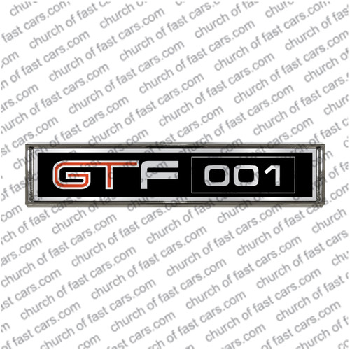 1332 CHROME BADGE TO SUIT FORD GTF 001 CUSTOM CAR EMBLEM Classic
