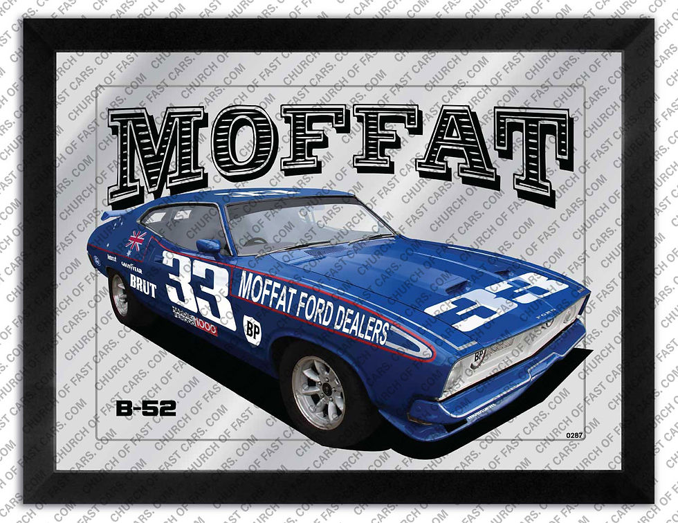 BAR MIRROR TO SUIT 1974 BATHURST ALLAN MOFFAT'S XB