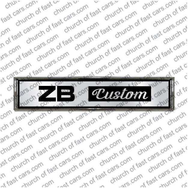 #1408 BADGE TO SUIT FORD ZB FAIRLANE CUSTOM CHROME CAR EMBLEM
