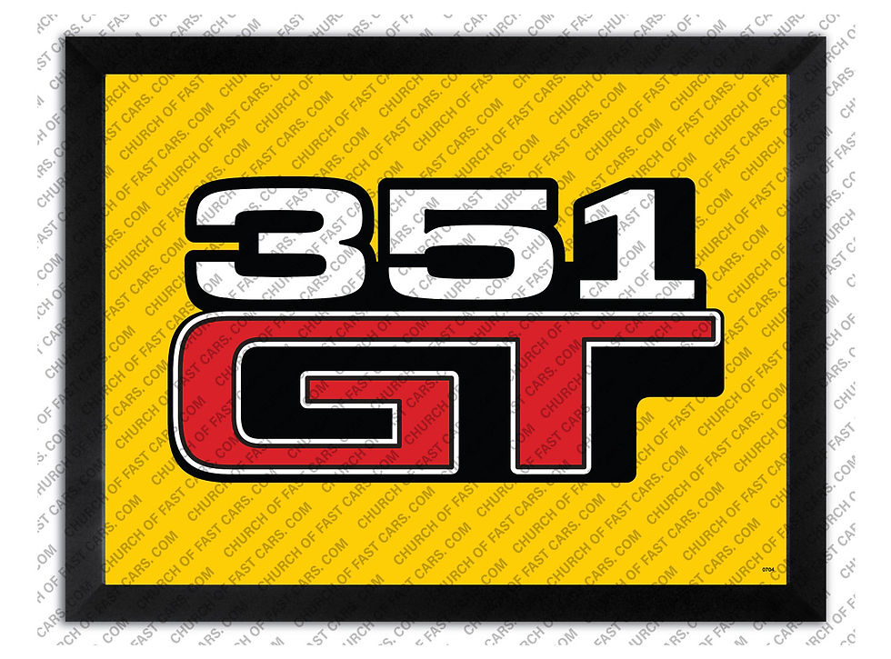 BAR MIRROR TO SUIT FORD XA GT BADGE ENTHUSIASTS