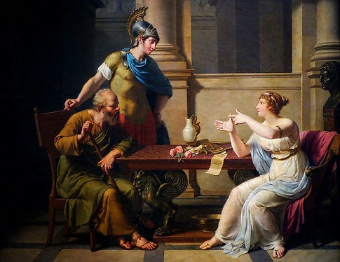 Le débat de Socrate et d'Aspasia, v. 1800