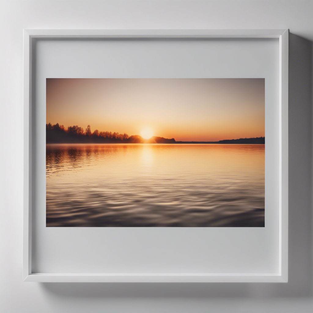 Sunset Over the Lake Print