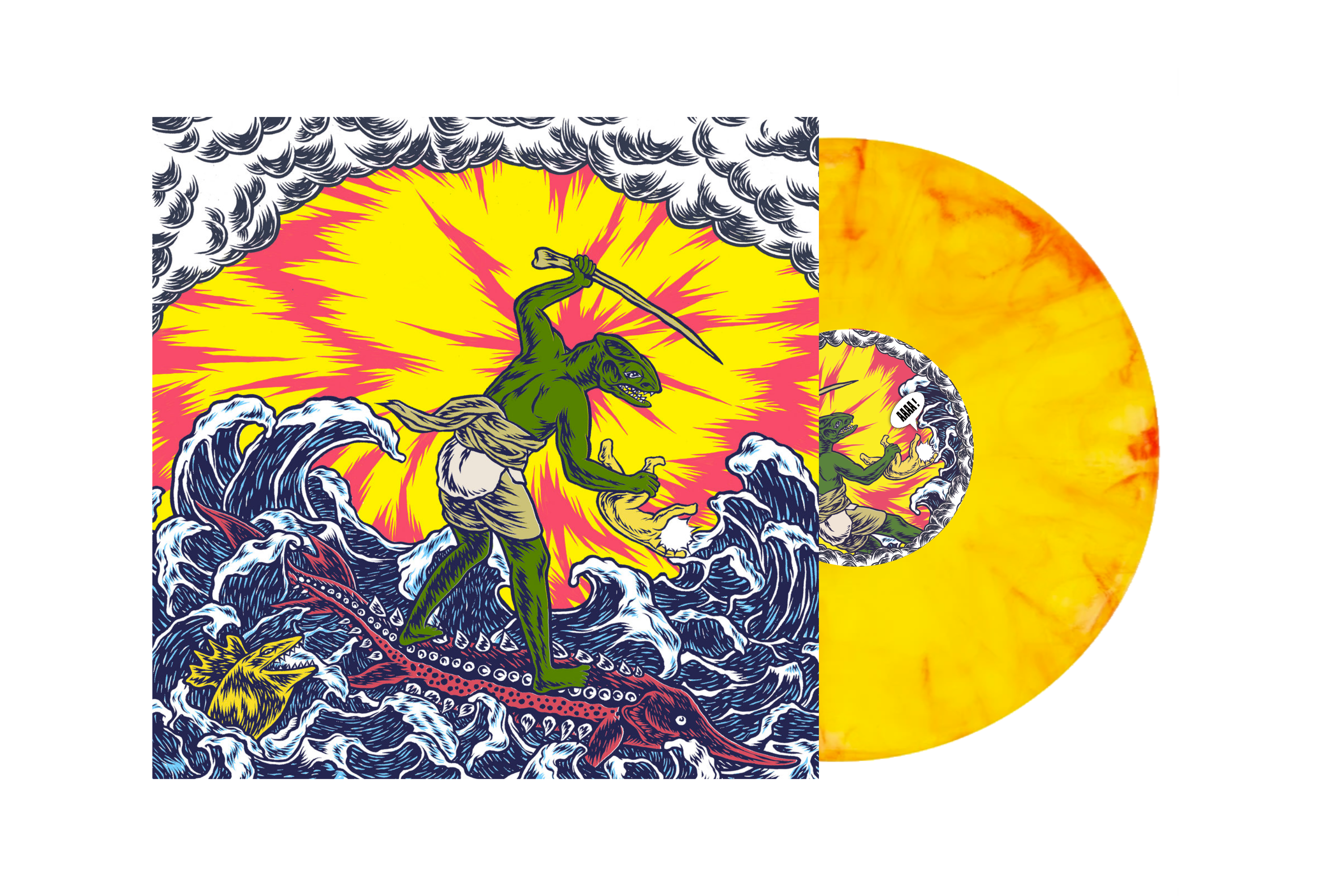KING GIZZARD and THE LIZARD WIZARD "Teenage Gizzard" 12" Sarı Plak