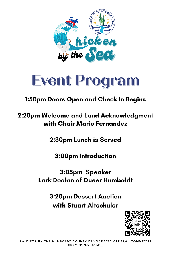 Chicken by the Sea Event Program for Summer 2023