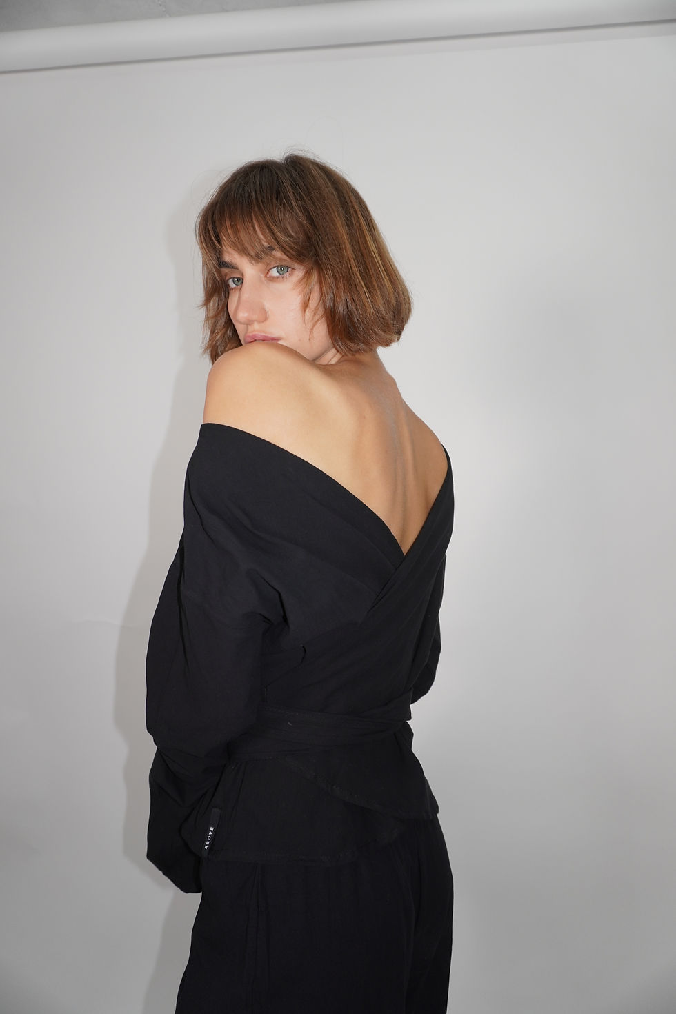 Thumbnail: Wrap Cotton Shirt | White