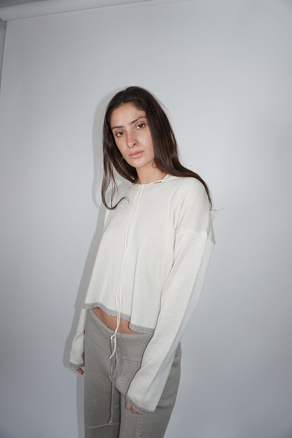 Thumbnail: Knitted Hoodie | Sand