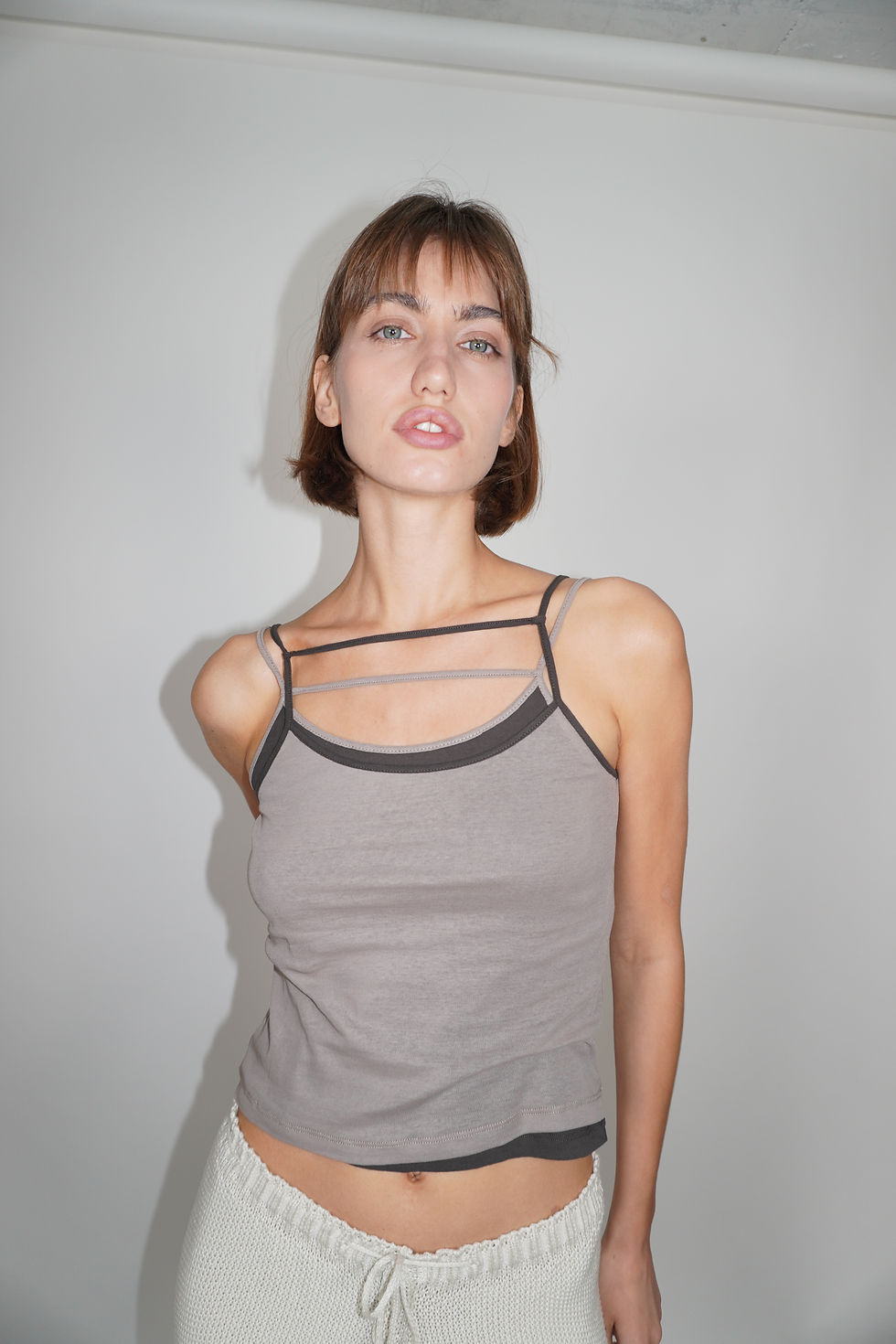 תמונה ממוזערת: Strappy Tank-Top | Green Black