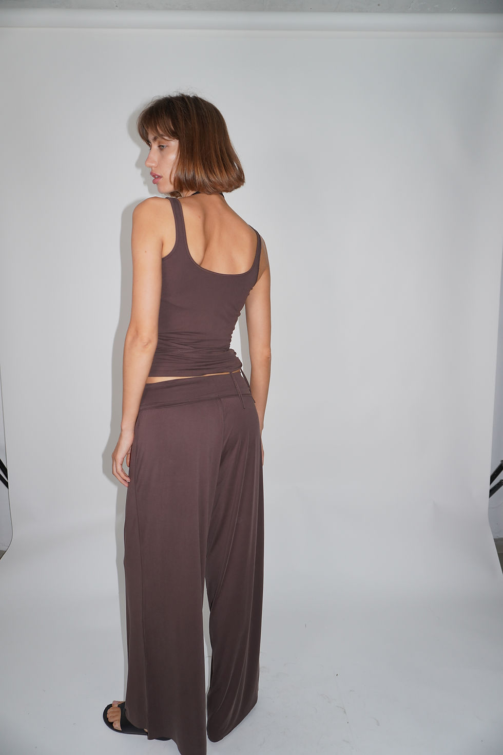 Thumbnail: Wrap Cupro Tank | Brown