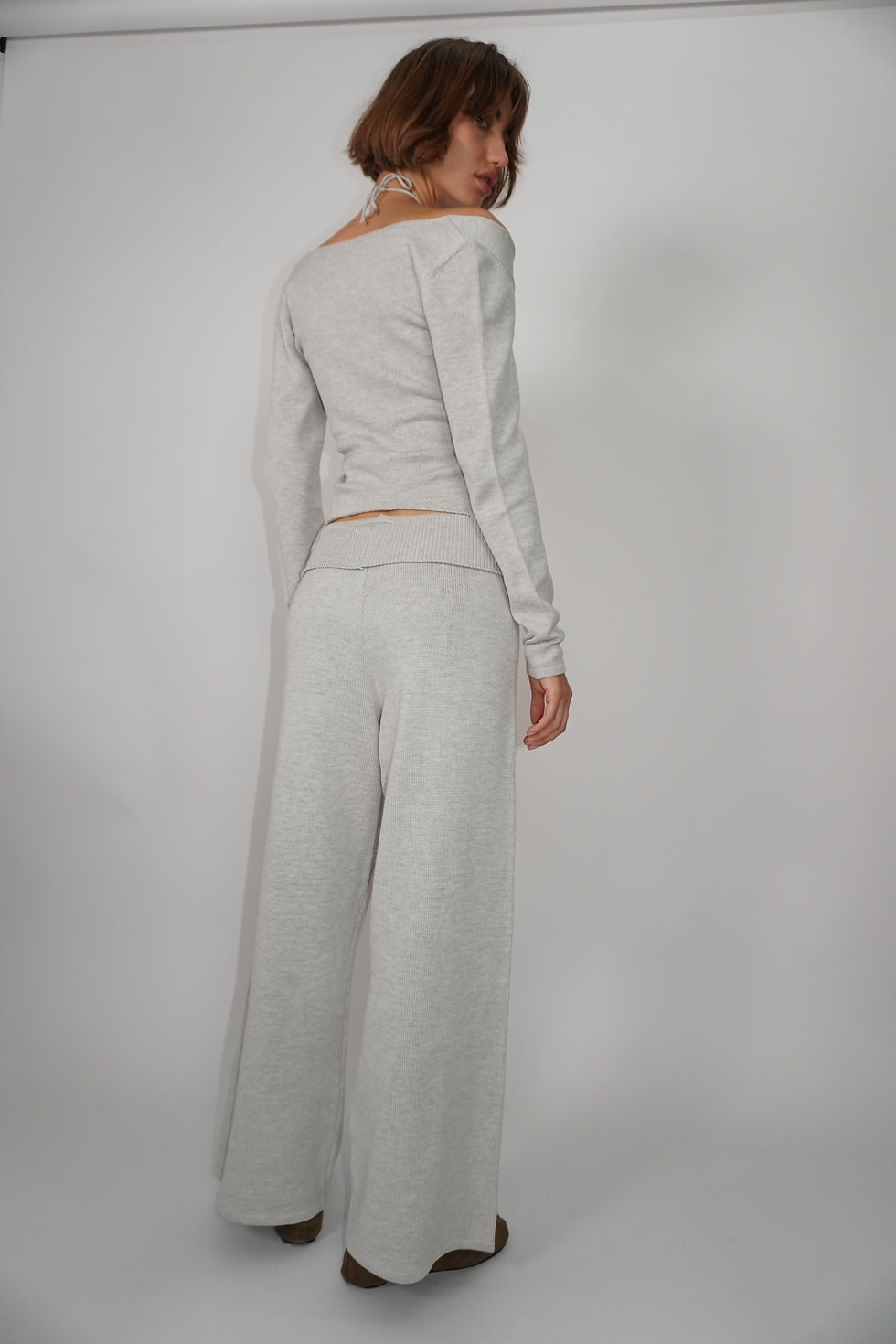 Thumbnail: Knitted Pants | Light Gray