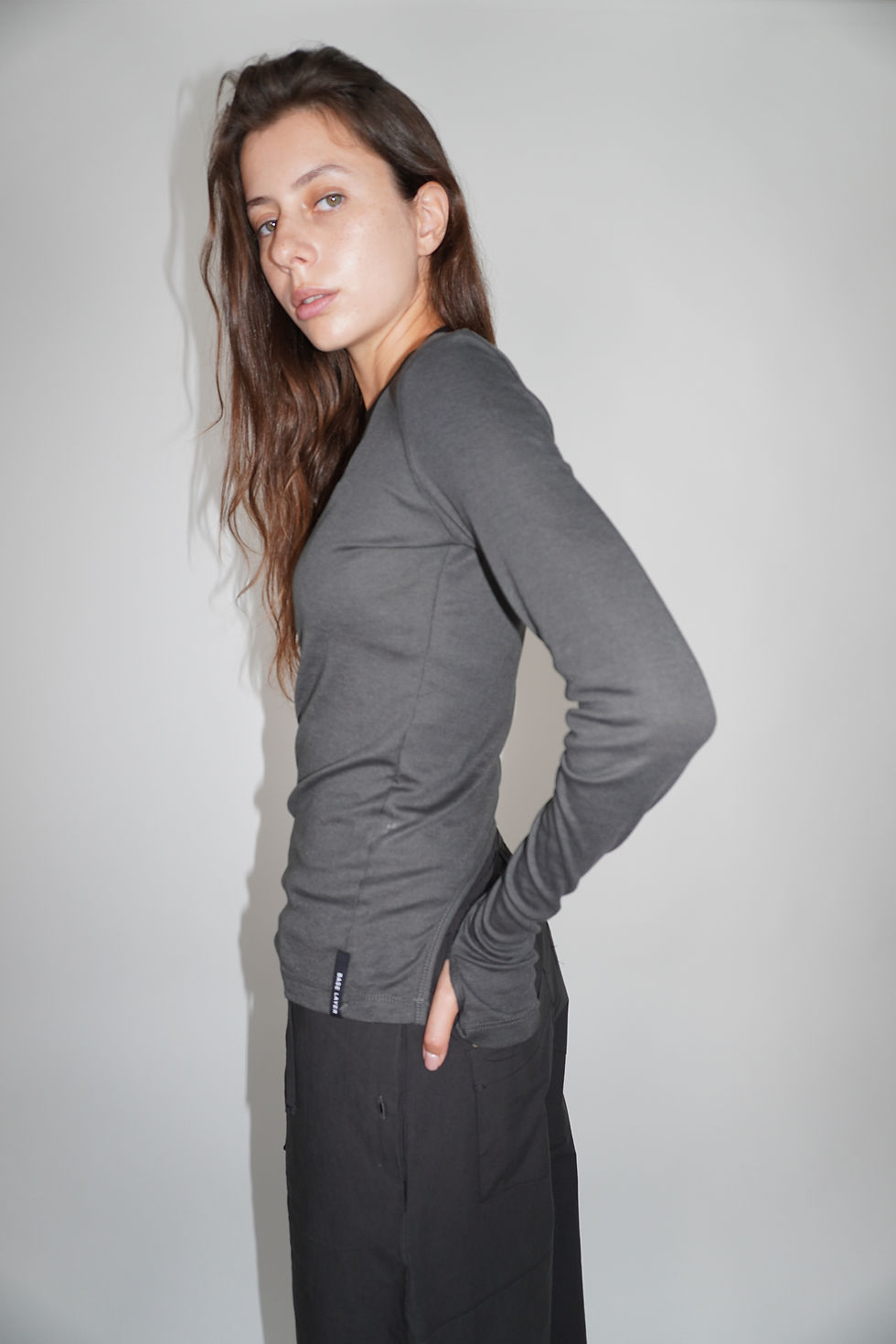 Thumbnail: Base Long Shirt | Green Black