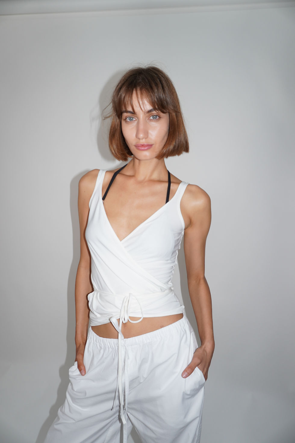 Thumbnail: Wrap Cupro Tank | White