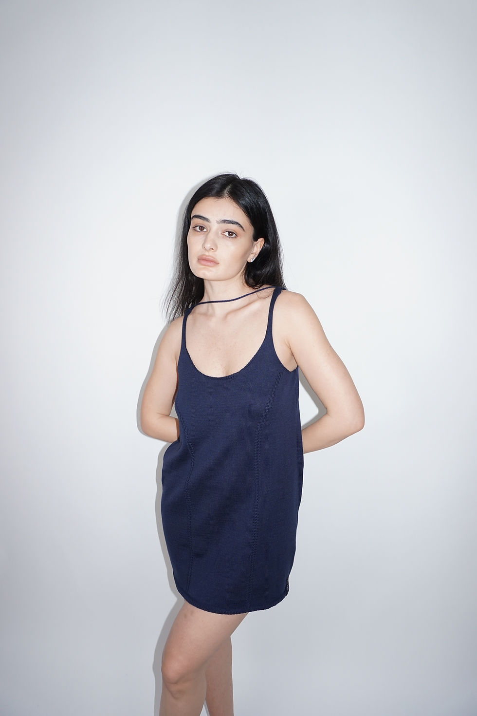 תמונה ממוזערת: Mini Knitted Dress | Navy
