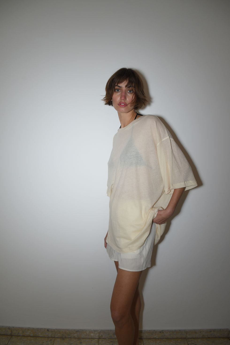 Thumbnail: Viscose Short Pants | White