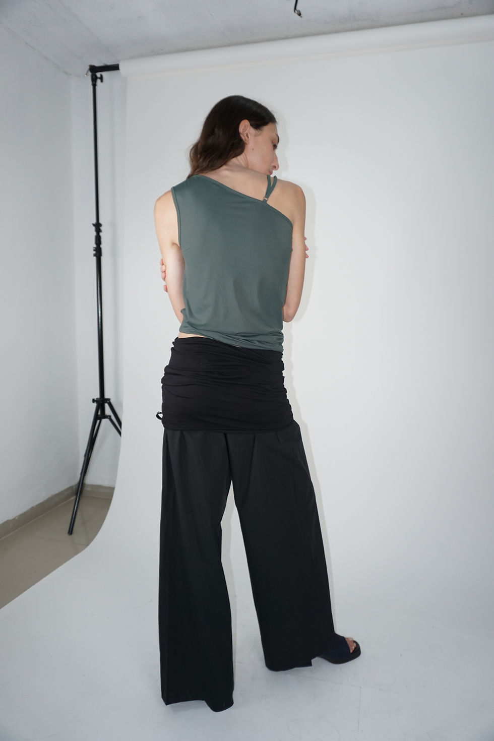 Pants With A Skirt Belt