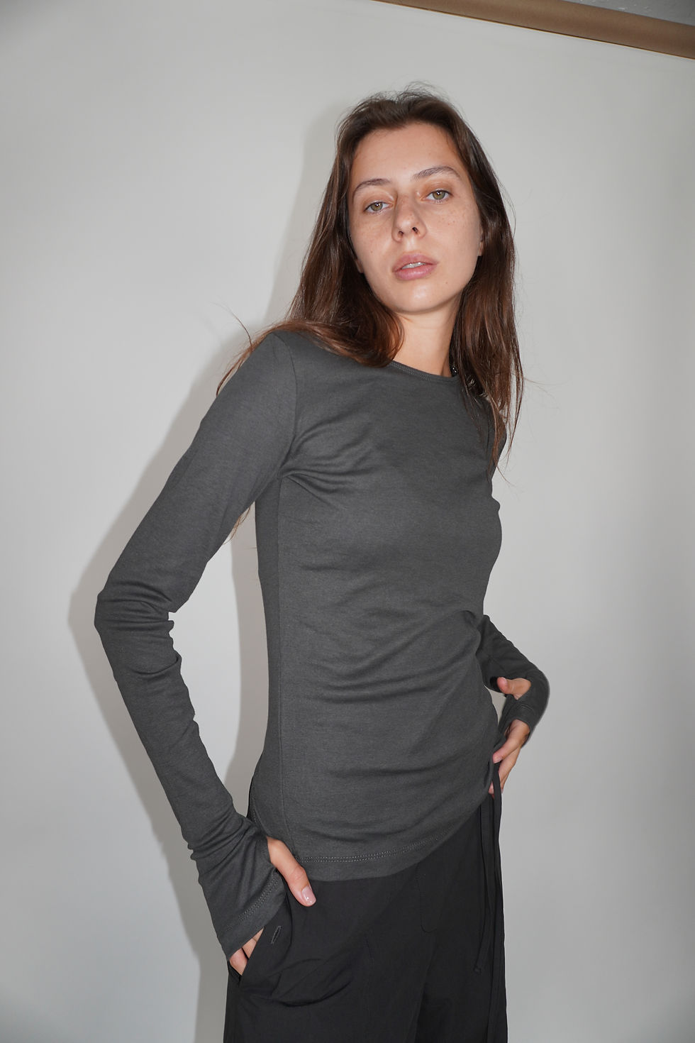 Thumbnail: Base Long Shirt | Green Black