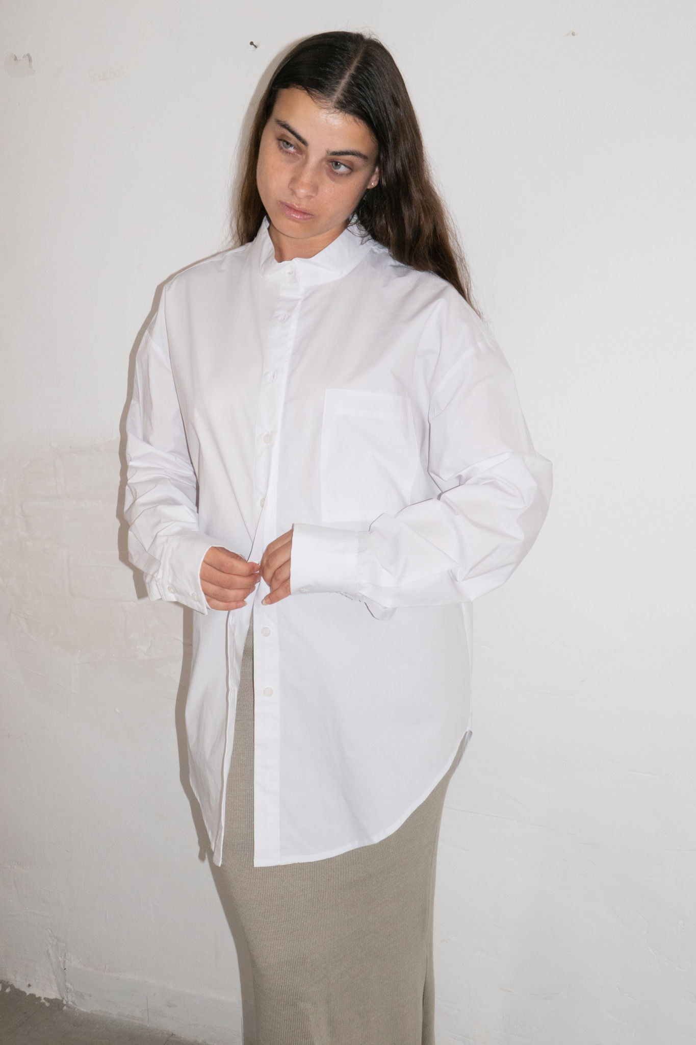 Buttoned Shirt | White