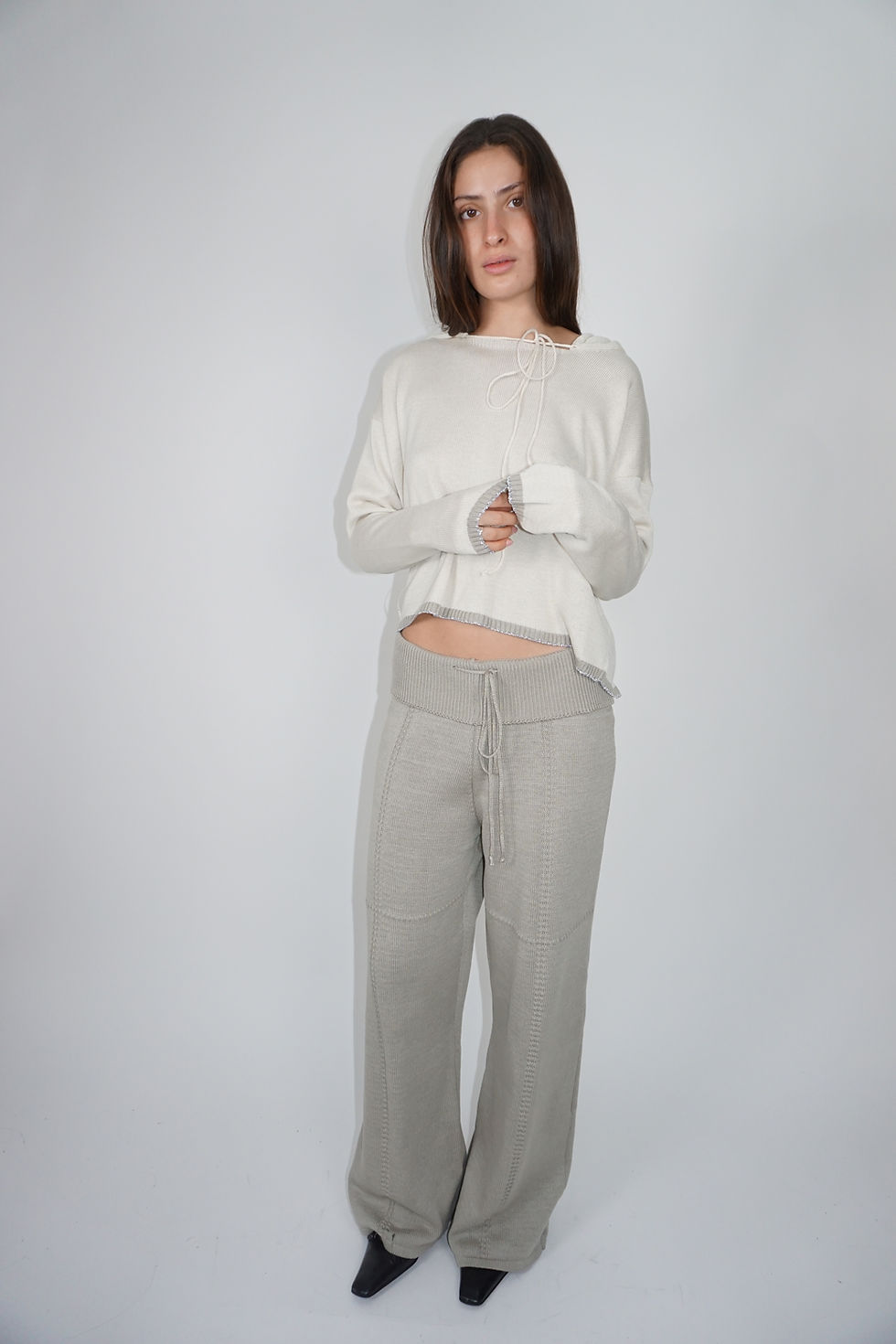 Thumbnail: Knitted Hoodie | Sand