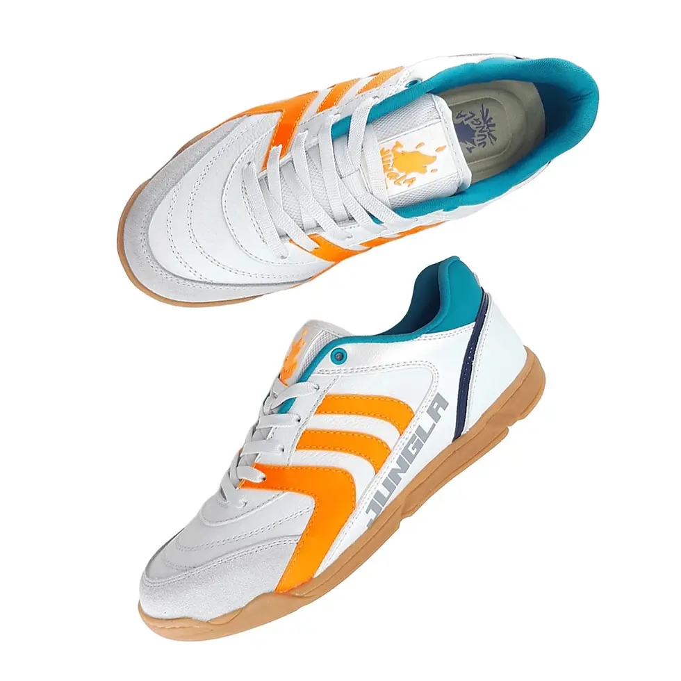 Miniatura: Tenis Futsal Jungla Blanco Naranja