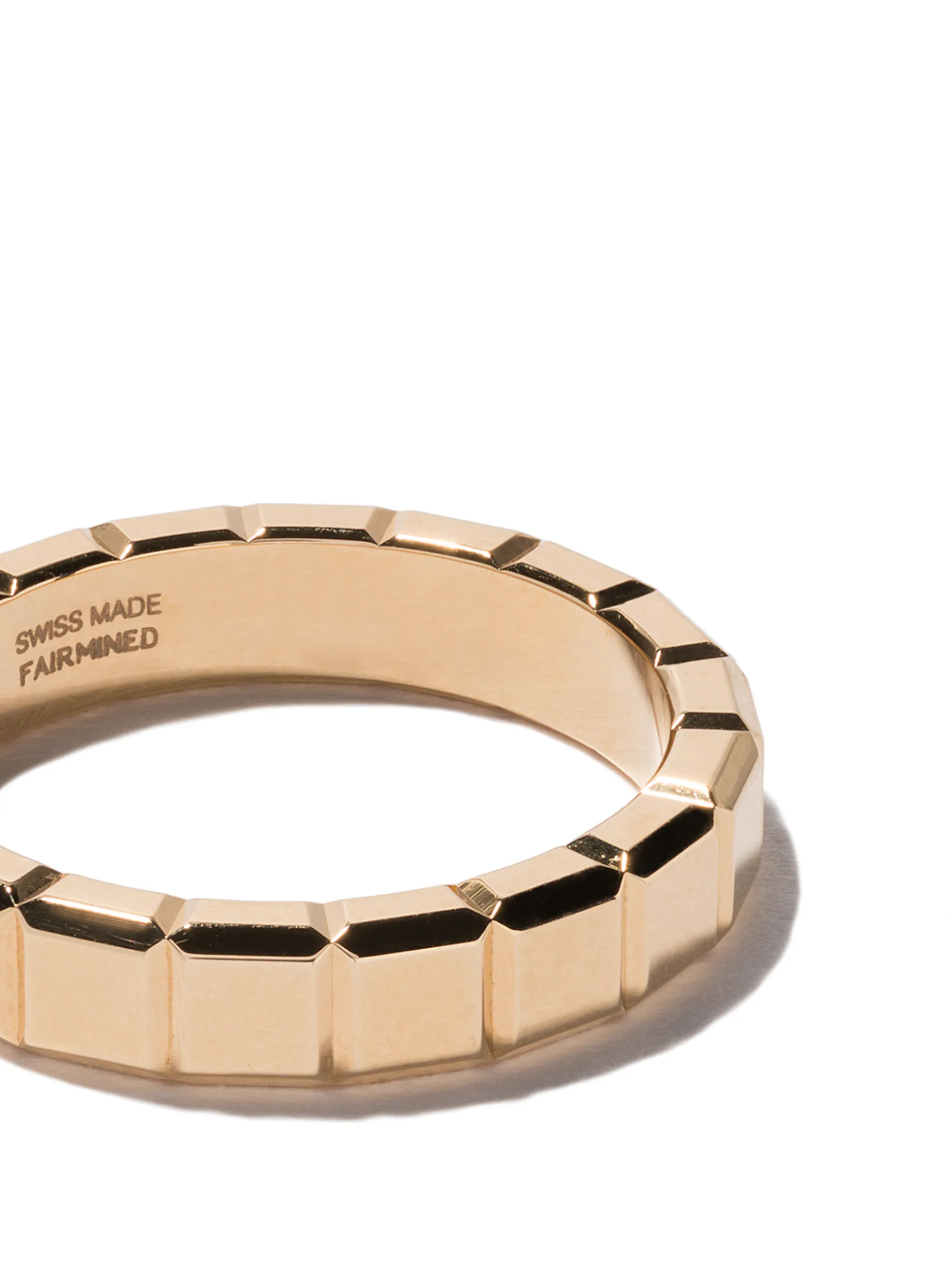 Chopard's 18kt yellow gold ice cube rings