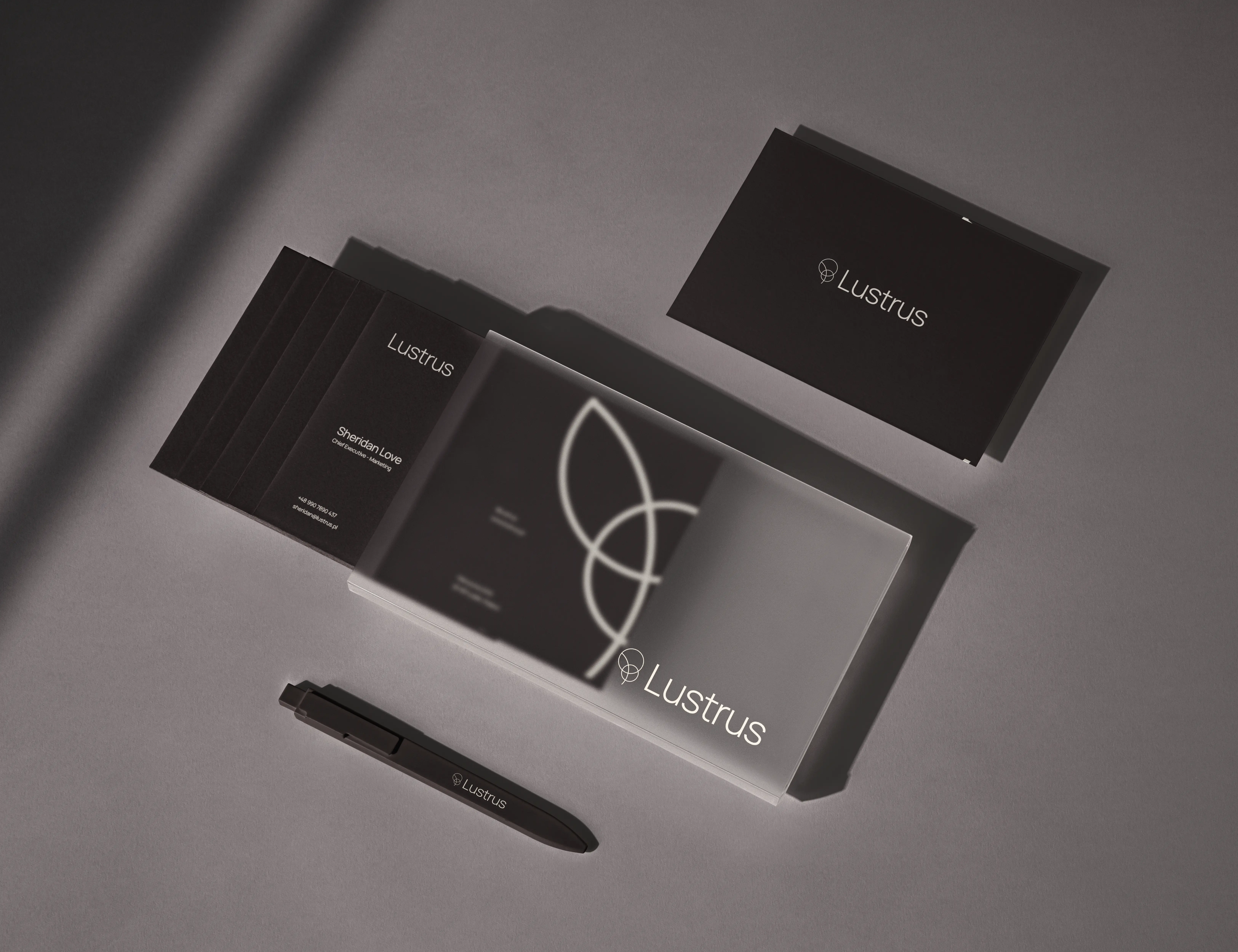 Lustrus - All Rights Reserved brand Identity design