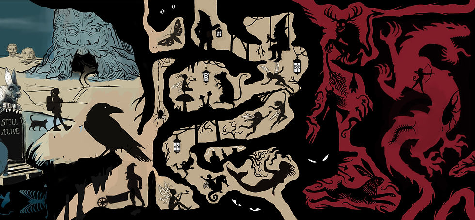 Crankie Scroll design by Karis Harrington