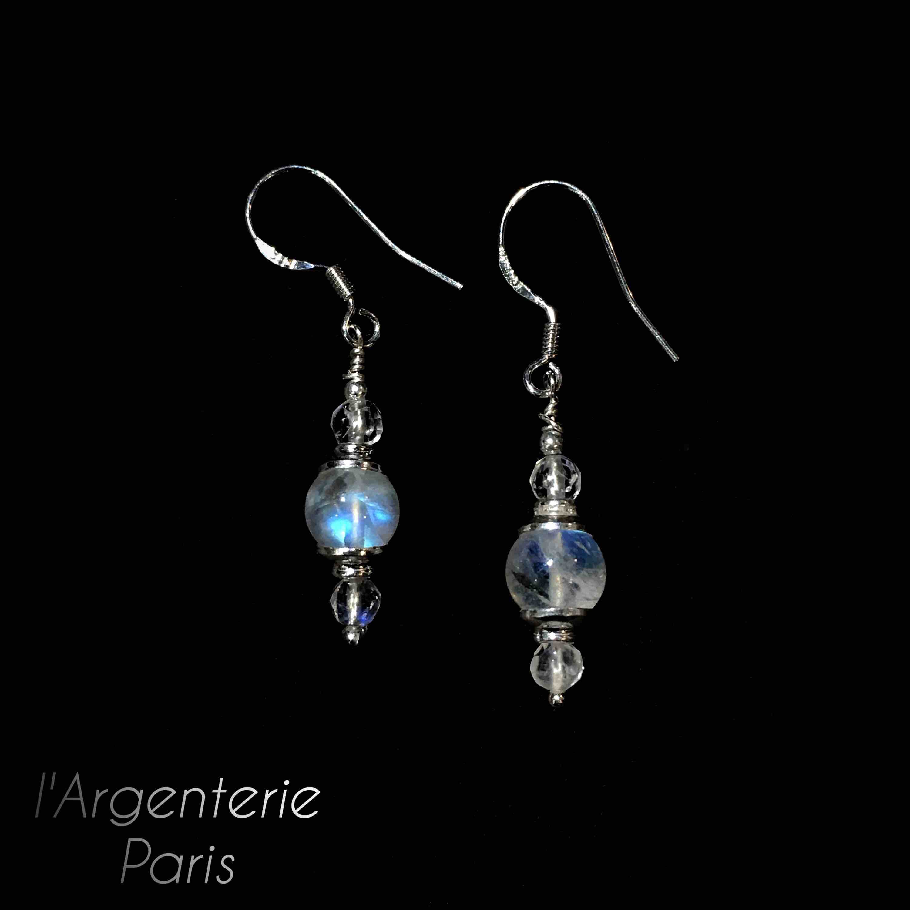 Boucles d'oreilles Pierre de lune
