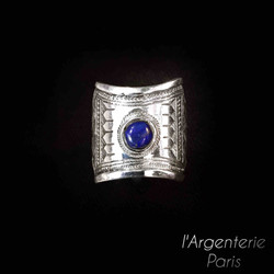 Bague touareg avec lapis lazuli