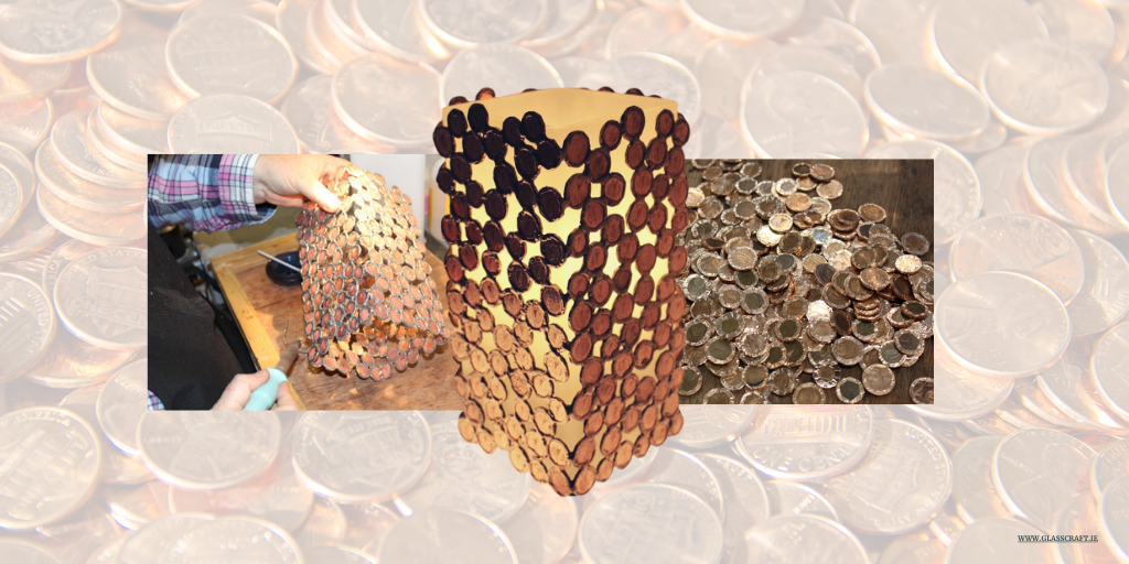 glass craft coin lamp