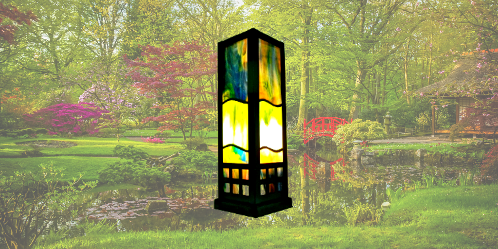 oriental style stained glass lamp sue do