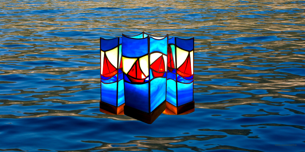 boat stained glass lamps