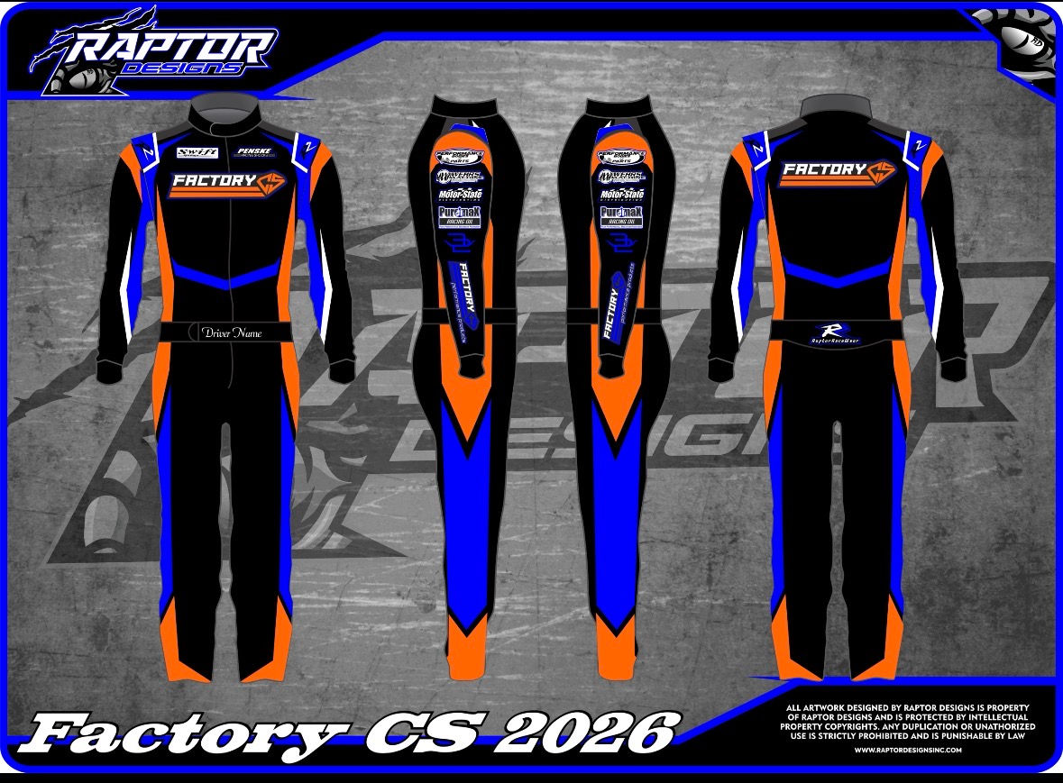 Factory CS-Factory Custom Driving Suit-Blue/Orange