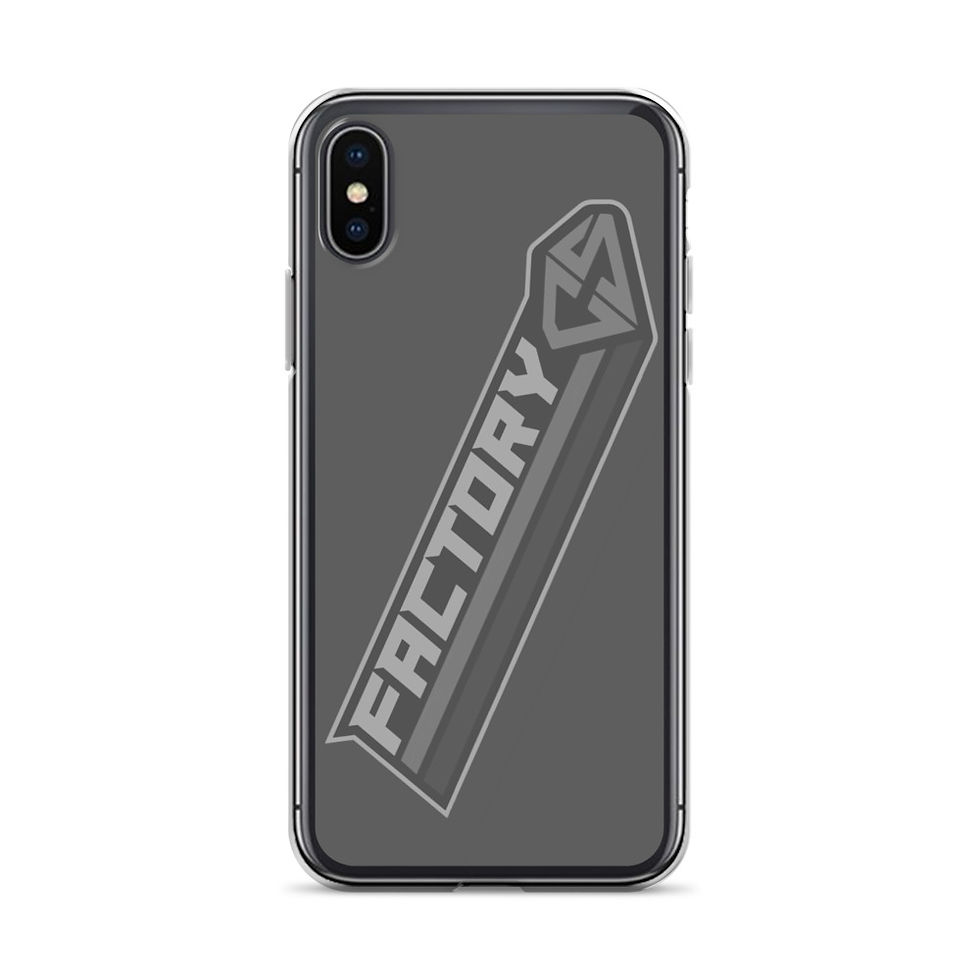 Thumbnail: Factory CS Tilted Banner iPhone Case-Grey Scale