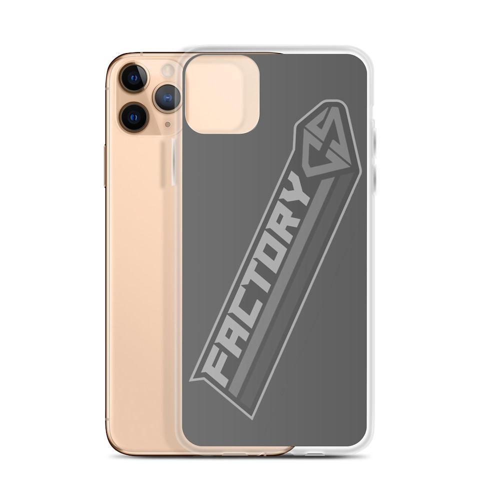Thumbnail: Factory CS Tilted Banner iPhone Case-Grey Scale